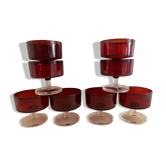 8 glasses of champagne or dessert Luminarc, 1970