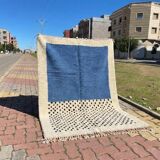 Handmade pure wool rug with colourful patterns 1.5/2.5 m