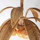 Coconut palm chandelier in rattan