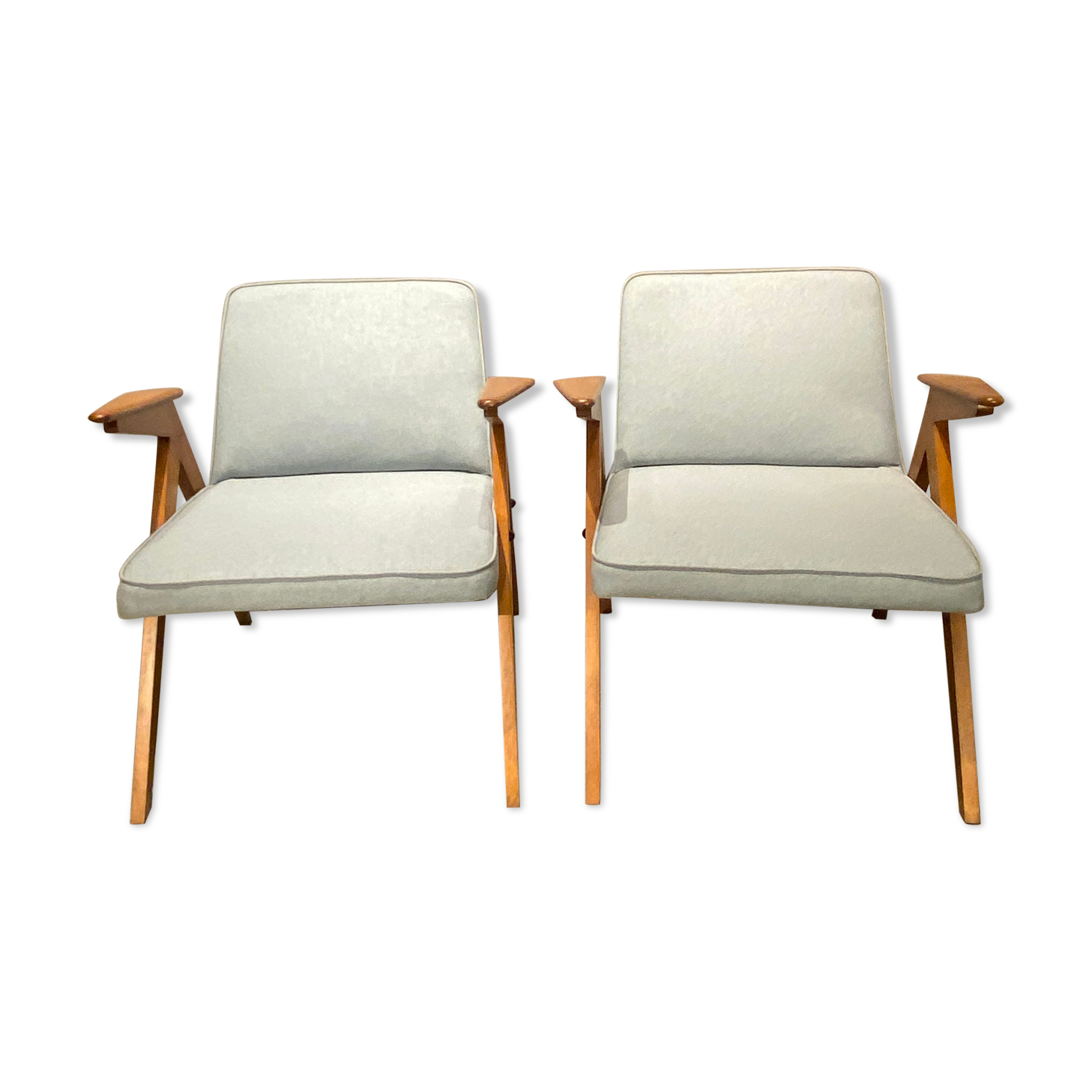 Armchairs model 366 "Bunny" by J. Chierowski vintage