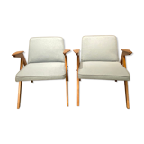 Armchairs model 366 "Bunny" by J. Chierowski vintage