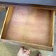 Art Deco desk in wood and walnut veneer.