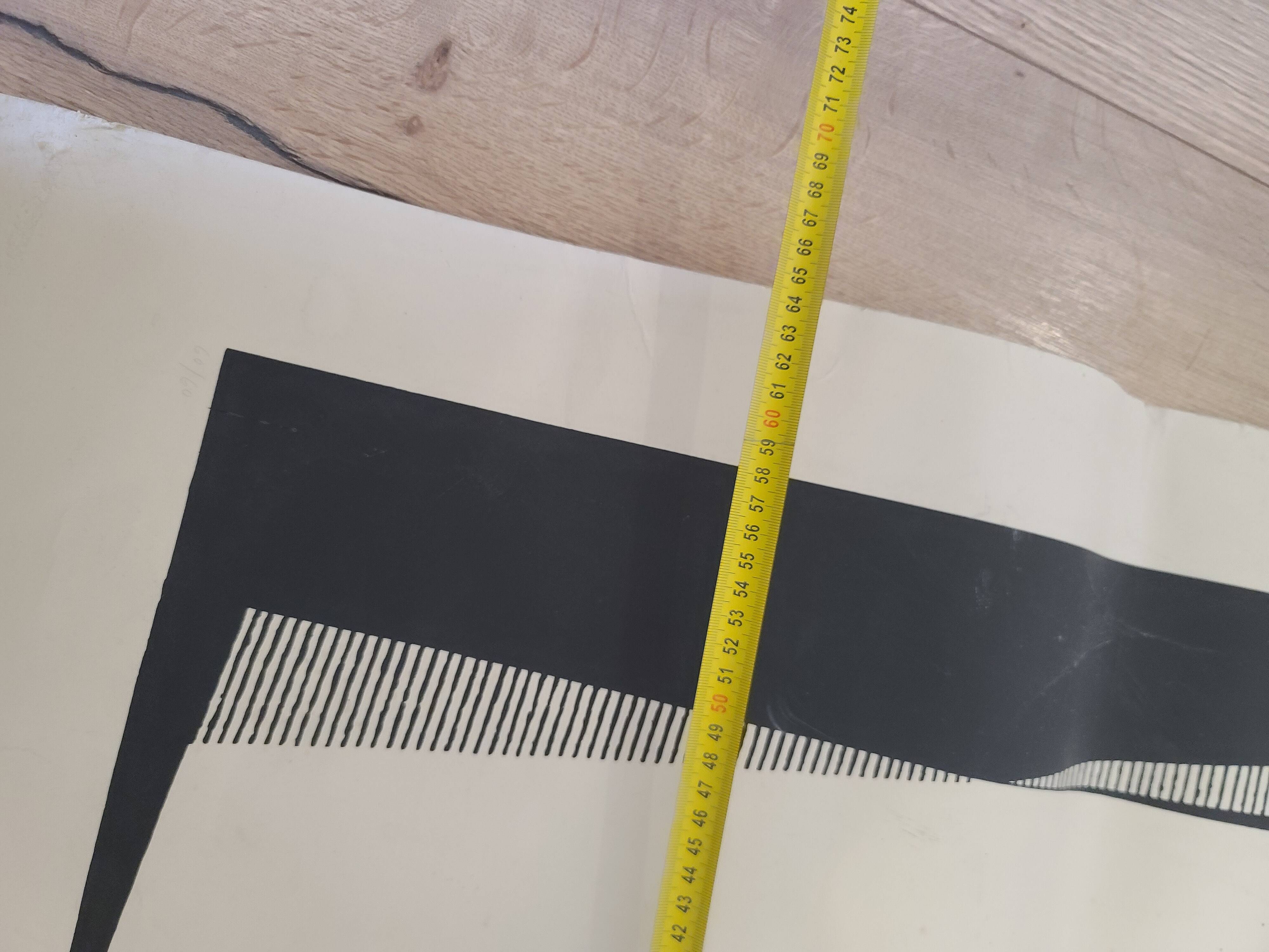 Contemporary Abstract Print Signed L.J. Griner 73 - #CAMR