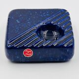 Cobalt blue ceramic ashtray, designed by Cari Zalloni
