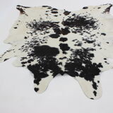 Black & white cowhide rug