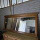 Miroir XXL biseauté en chêne, 210cm de L