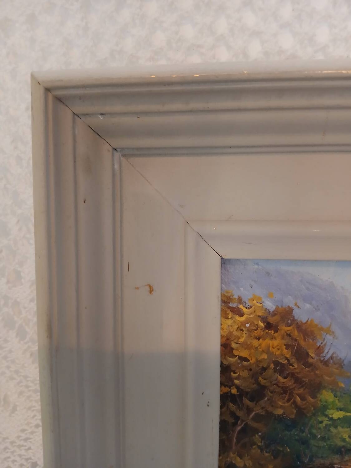 Oil painting of a Provençal landscape