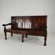 18th century Georgian oak settle bench – dated circa 1790