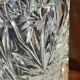 Vintage hand-cut Bohemian crystal vase