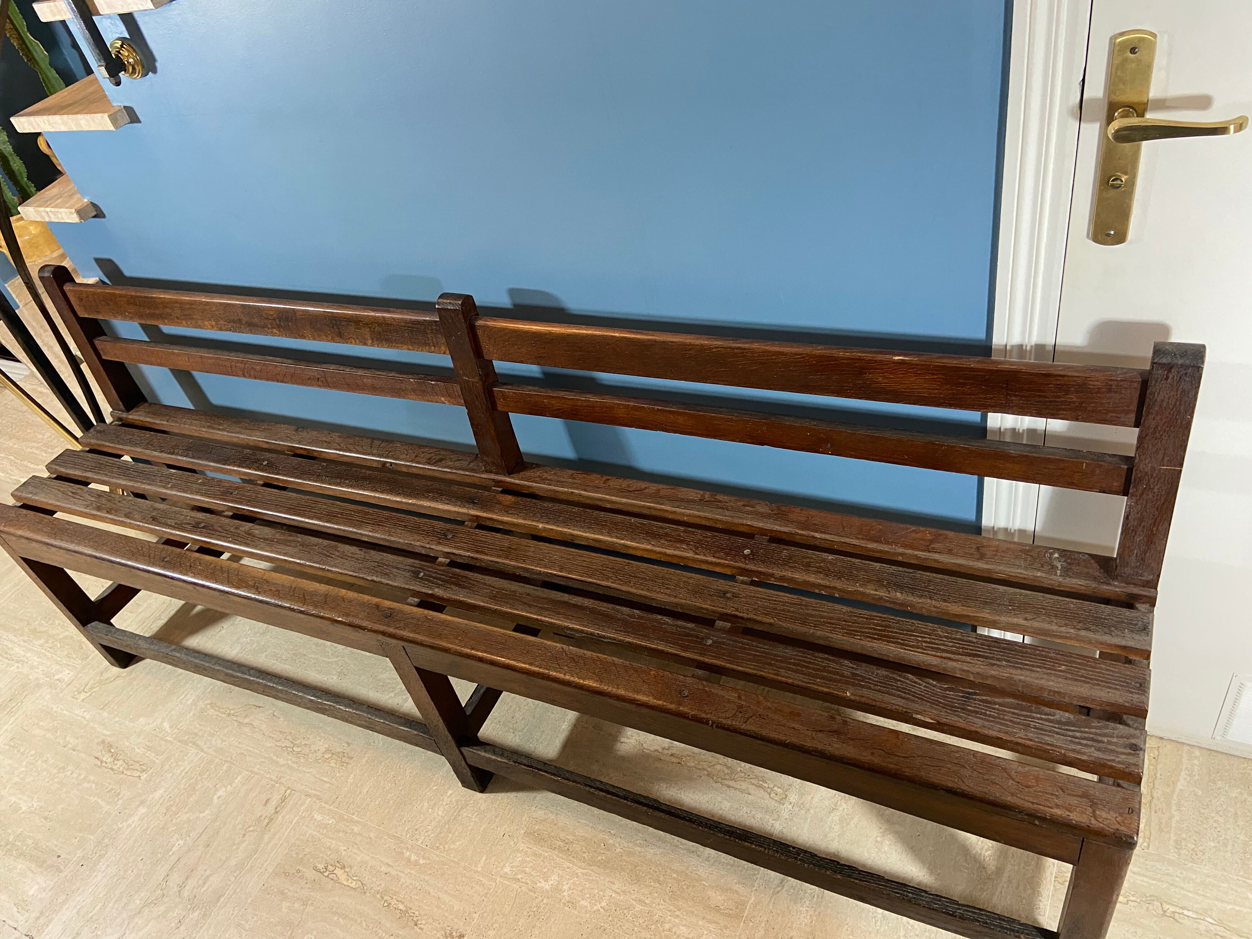 Vintage oak church pew 1940 /1950