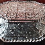 Cut glass fruit bowl