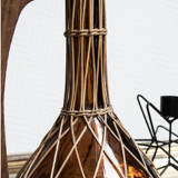 Pitcher jug amber Wicker Georgette