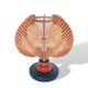 Mid century wooden bedside table lamp 1960