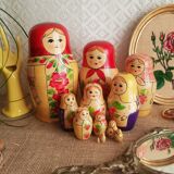Set of 12 Russian nesting dolls - vintage