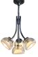 Gaetano Sciolari attr. four arm Murano glass chrome chandelier, 1970s