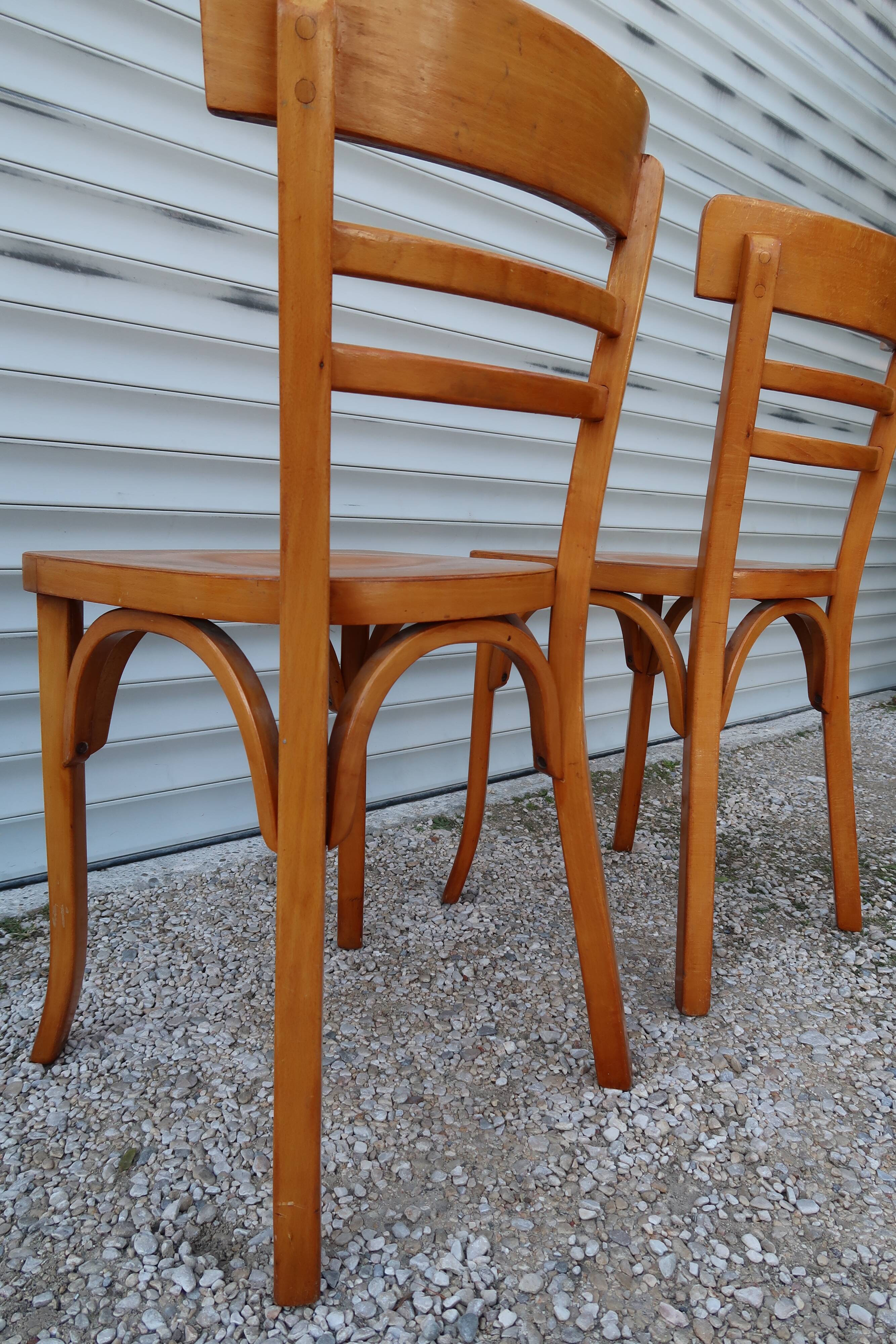 Pair of Baumann chairs as new