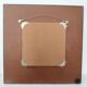 Curious riveted metal mirror 40x40cm