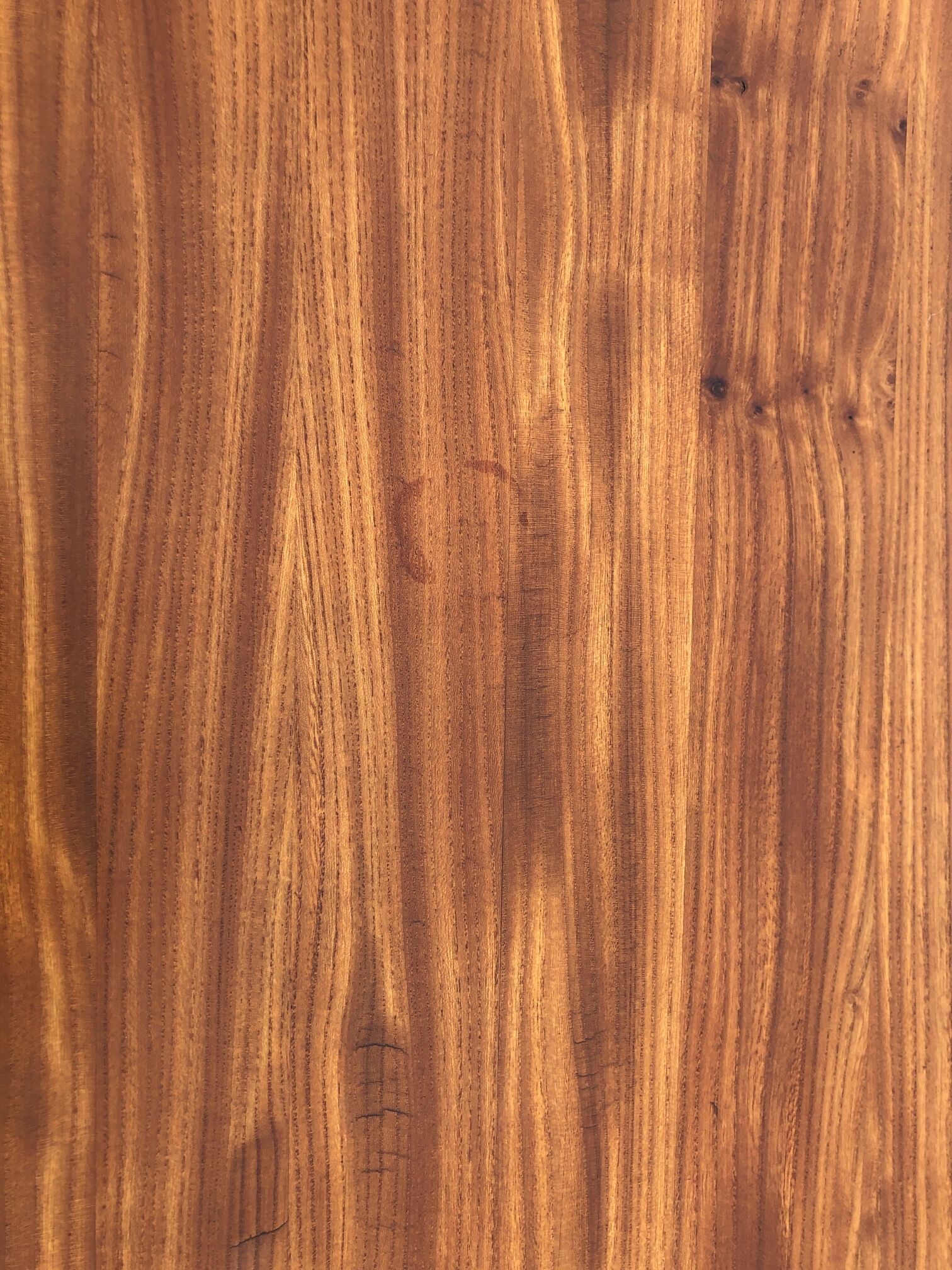 Solid elm coffee table 70s