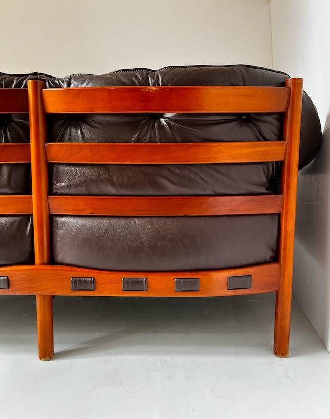 2/3-seater canapé Arne Norrell for COJA Sweden in leather
