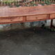 Oak farmhouse table, six drawers
