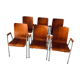 Ensemble de 6 fauteuils - Bois & métal -