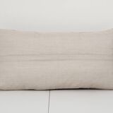 14" x 26" Oriental Boho pillow Kilim pillow cover Chair pillow Small Oblong, Turkish Lumbar Kilim
