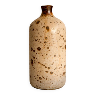 Vintage speckled stoneware vase