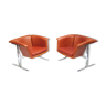 Two Space Age "042" Chairs by Geoffrey Harcourt for Artifort