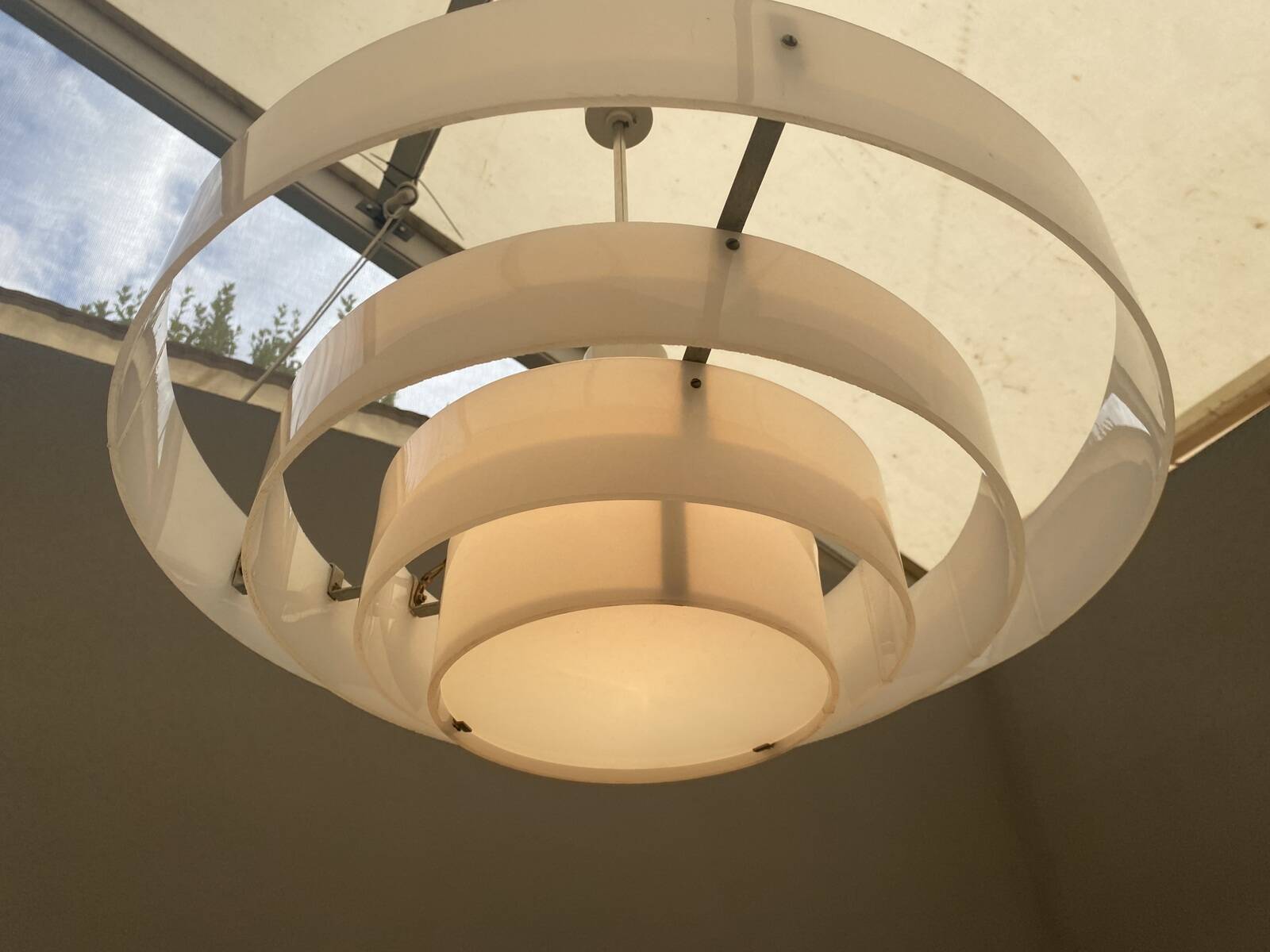 Vintage wasp nest shaped pendant, Czechoslovakia 1970´s