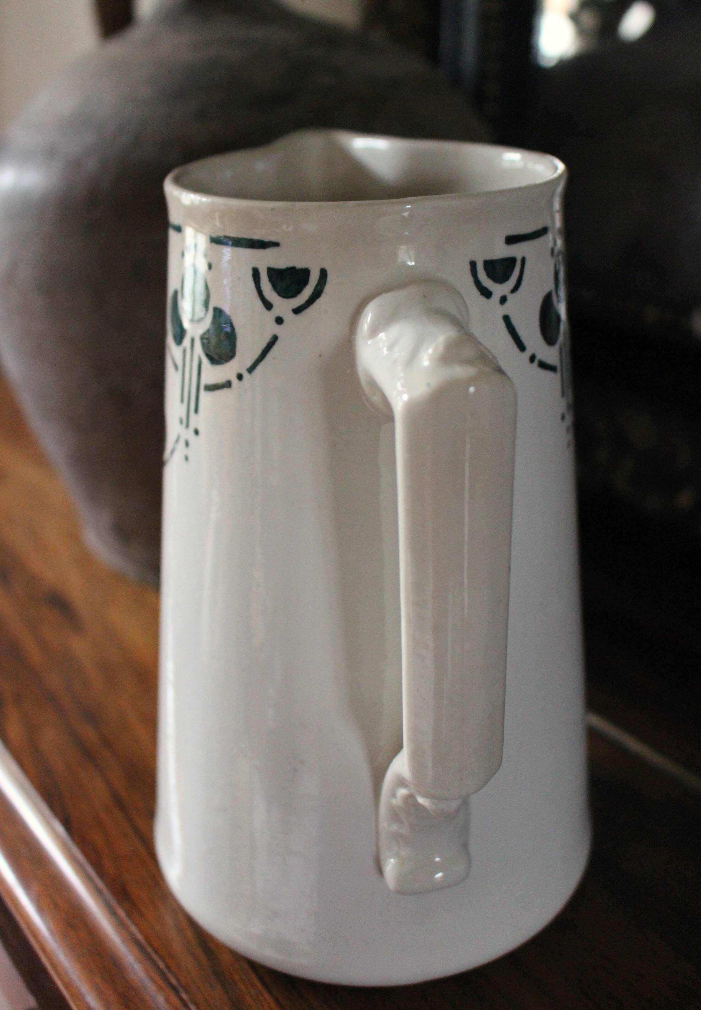 Old green water pitcher Bordeaux collection