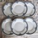 6 assiettes plates vintage terre de fer –Série Andrinople