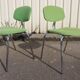 Set of 4 1970s Strafor-steelcase chairs