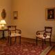 Antique Louis-Philippe armchairs in painted beech, 20th century