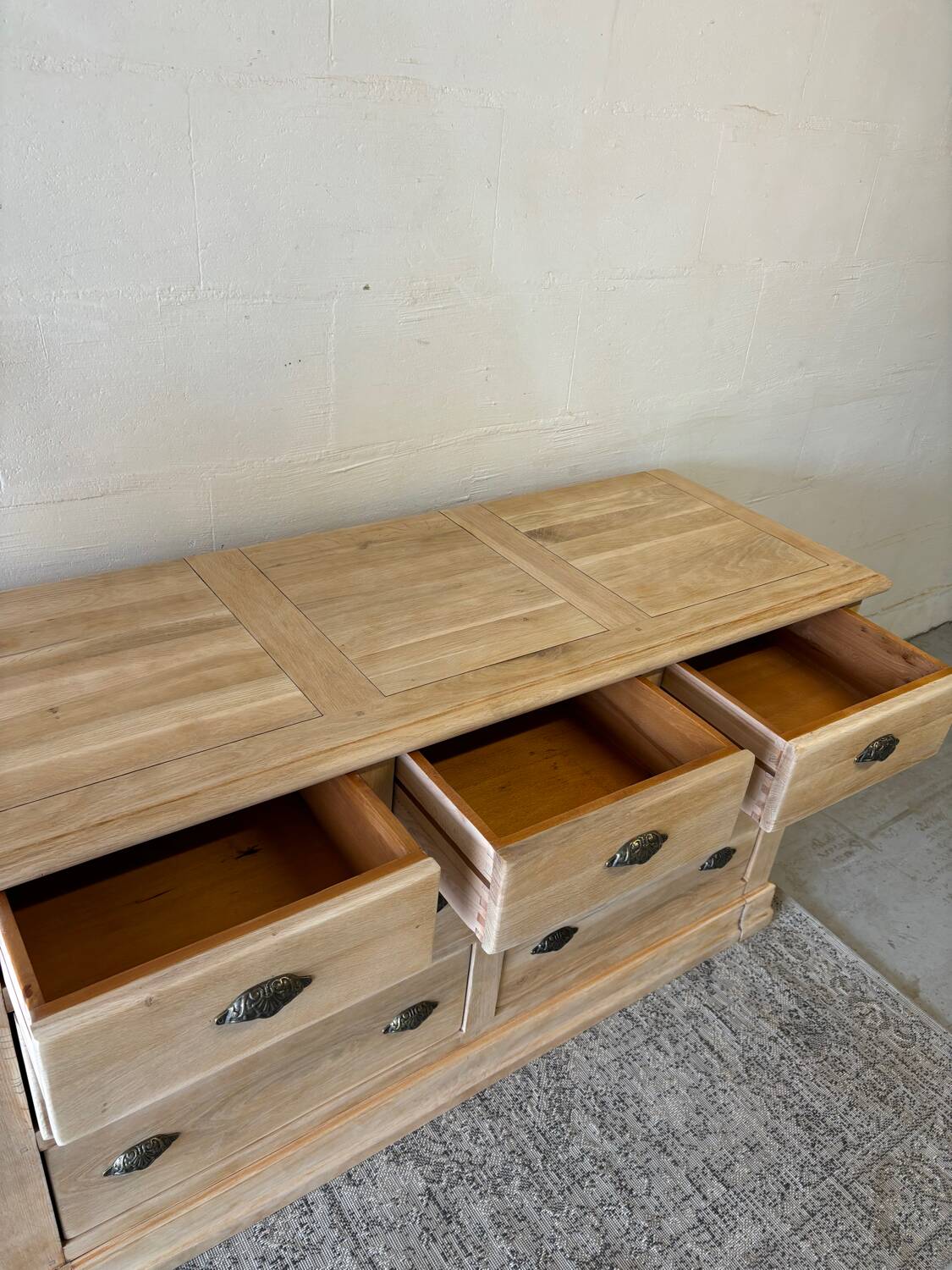 Haberdashery cabinet, solid oak storage cabinet
