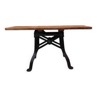 Table ou console pied de machine industrielle années 1900