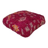 Handmade Berber pouf in wool 60 X 60 X 20 CM