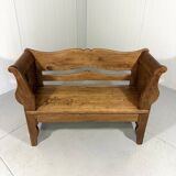 Antique oak bench in Biedemeier style 1860-1900