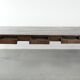 Large rustic dining table made of atmospheric elm wood with fine details