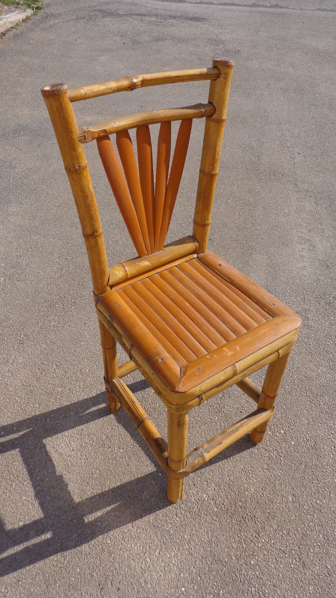 small bamboo chair