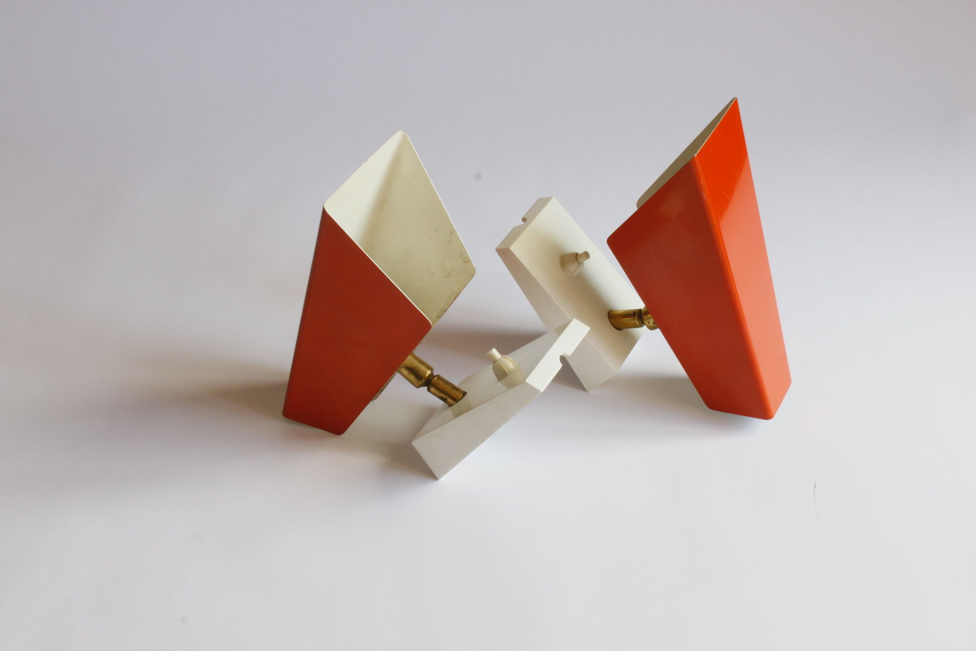 Orange wall sconces by J. J. M. Hoogervorst for Anvia, 1960s