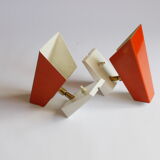 Orange wall sconces by J. J. M. Hoogervorst for Anvia, 1960s