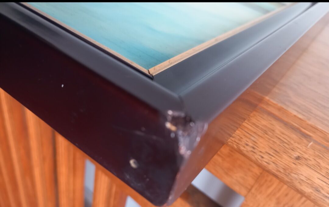 Marine with Shimmering Boats – Knife Oil by Louis D. Garrido