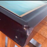 Marine with Shimmering Boats – Knife Oil by Louis D. Garrido