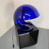 Modern Italian Space Age Blue Foglia 634 Martinelli Table Lamp, by Elio Martinelli for Martinelli Luce, 1969