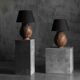 Handcrafted ceramic table lamps, France, 20th century