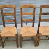 Series of 6 mulched chairs
