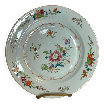 China, porcelain plate East India Company floral decoration 18th century