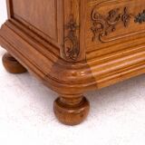 Light oak chest of drawers from the early 20th century, Western Europe. After renovation.