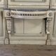 Louis XVI wall console in carved wood, grey patina, 18th century.