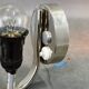 Paire de appliques en verre dépoli Art Déco tchèque, années 1940
